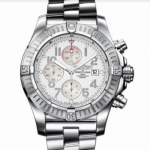 Best Replica Breitling Watch Super Avenger II White Arabic Dial Stainless Steel 48mm Watch